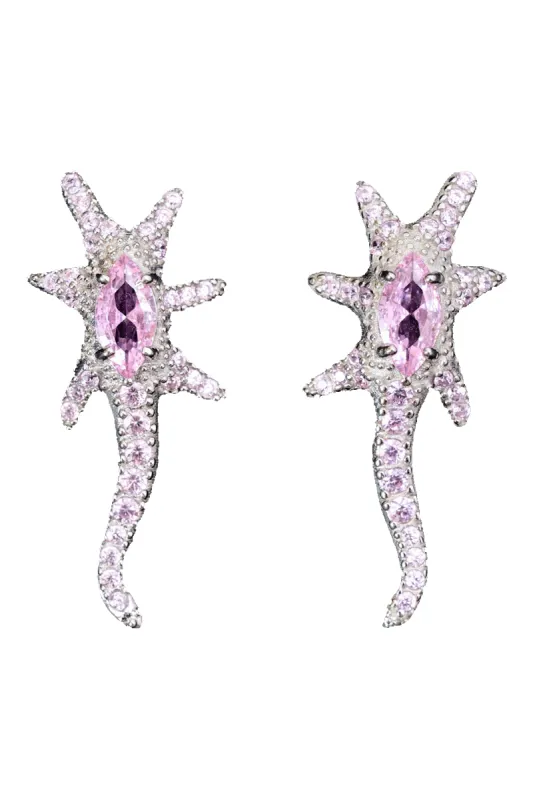 SOFT PINK STAR TRAIL EARRINGS sold by Collina Strada