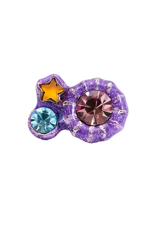 GLITTER LILAC CANDY GEM RING sold by Collina Strada