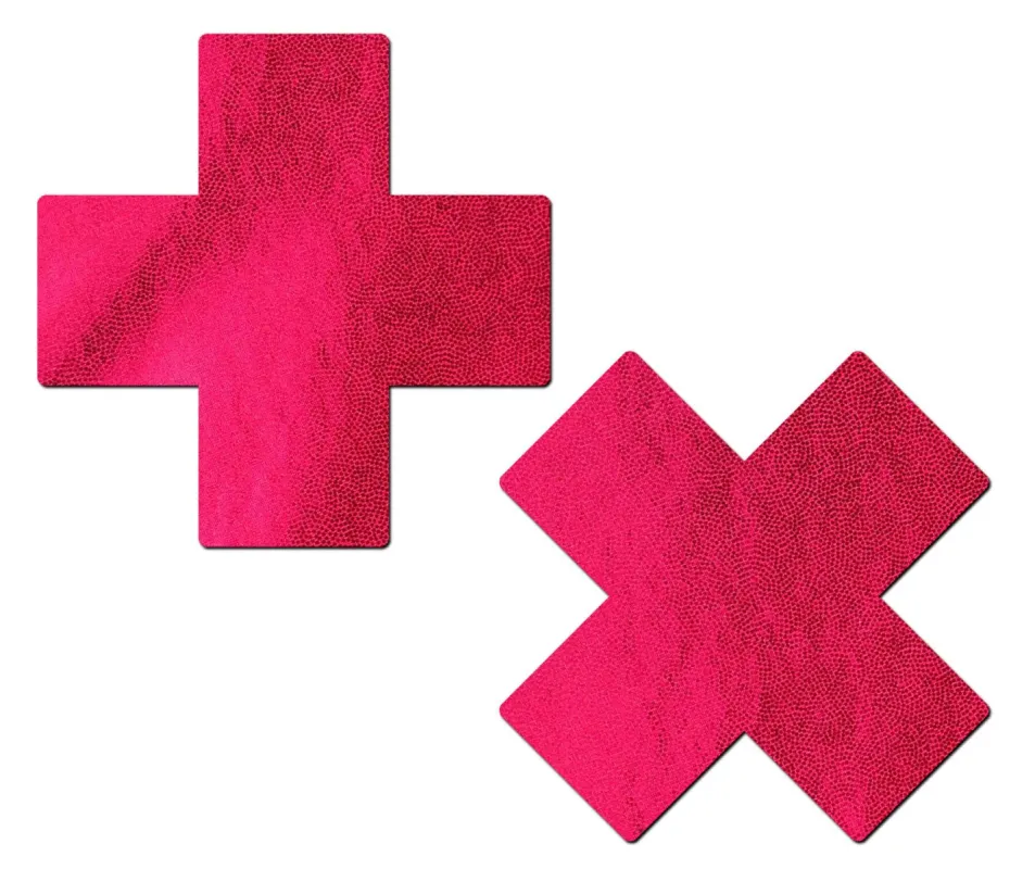 Plus X: Liquid Red Cross Nipple Pasties sold by Shoe Freaks