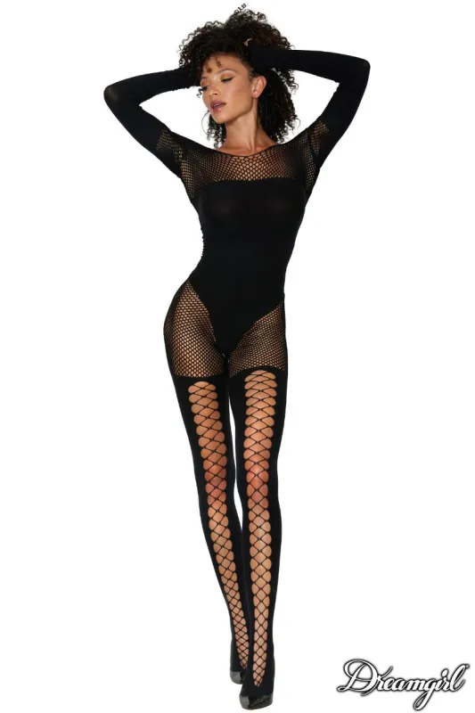 Knit Print Bodystocking sold by Shoe Freaks