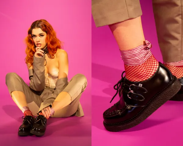 TUK D9762 Black Leather 1970 Original Creeper sold by Shoe Freaks product image thumbnail 5