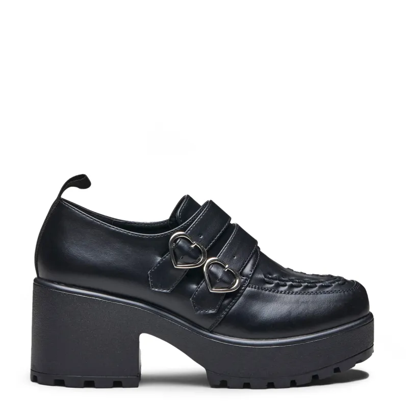 IAGO Metal Heart Oxford Platform Shoes sold by Shoe Freaks