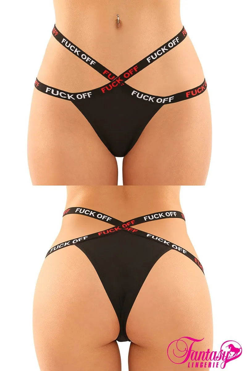 "Fuck Off" Buddy Panty Pack sold by Shoe Freaks product image thumbnail 2