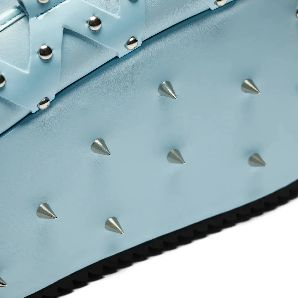 Zorina Lace Up Platform Ballet Shoes - Blue sold by Shoe Freaks product image thumbnail 5