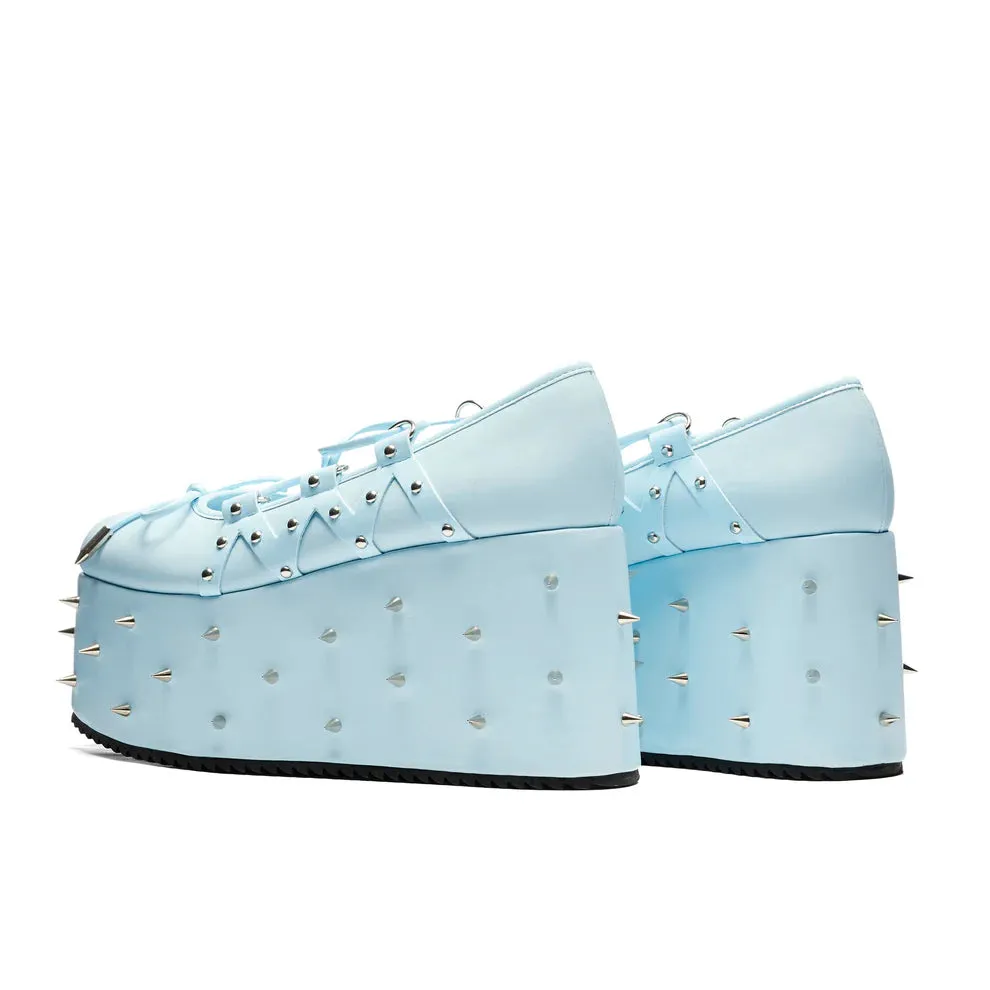 Zorina Lace Up Platform Ballet Shoes - Blue sold by Shoe Freaks product image thumbnail 2