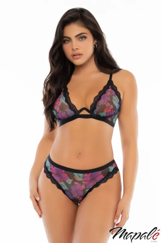 Tropical Floral Print 2Pc. Set sold by Shoe Freaks