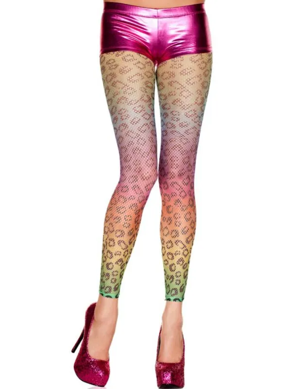 Leopard Fishnet Leggings sold by Shoe Freaks