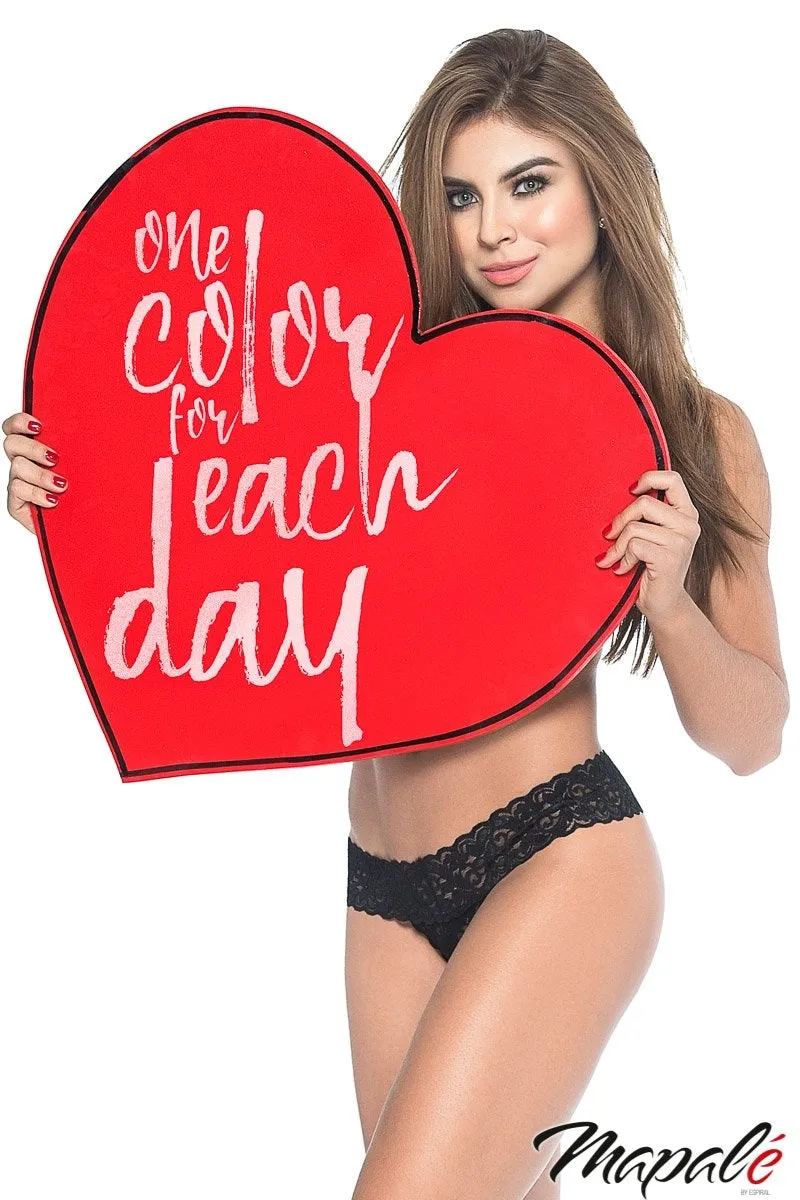 Peek-A-Boo Lace Thong sold by Shoe Freaks product image thumbnail 3