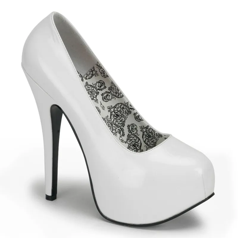 Bordello Teeze-06-White-Size 9-Clearance sold by Shoe Freaks