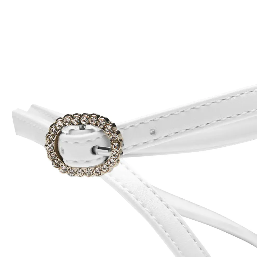 Monarch Strappy Diamante Sandals - White sold by Shoe Freaks product image thumbnail 5