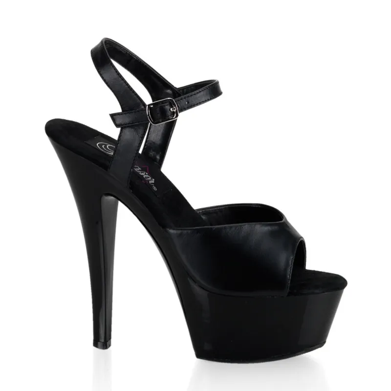 Pleaser Kiss-209-Black-Size 5-Clearance sold by Shoe Freaks