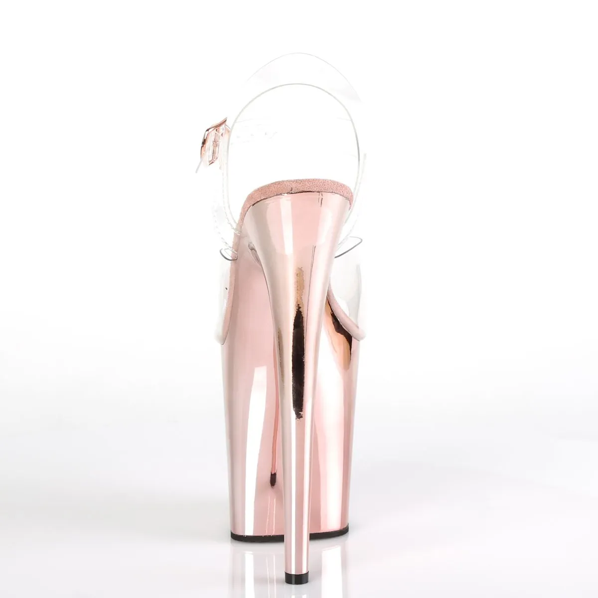Pleaser Flamingo-808-Clear-Rose Gold-Size 7-Clearance sold by Shoe Freaks product image thumbnail 4