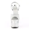 Pleaser Adore-709-2G-Silver-Size 6-Clearance sold by Shoe Freaks