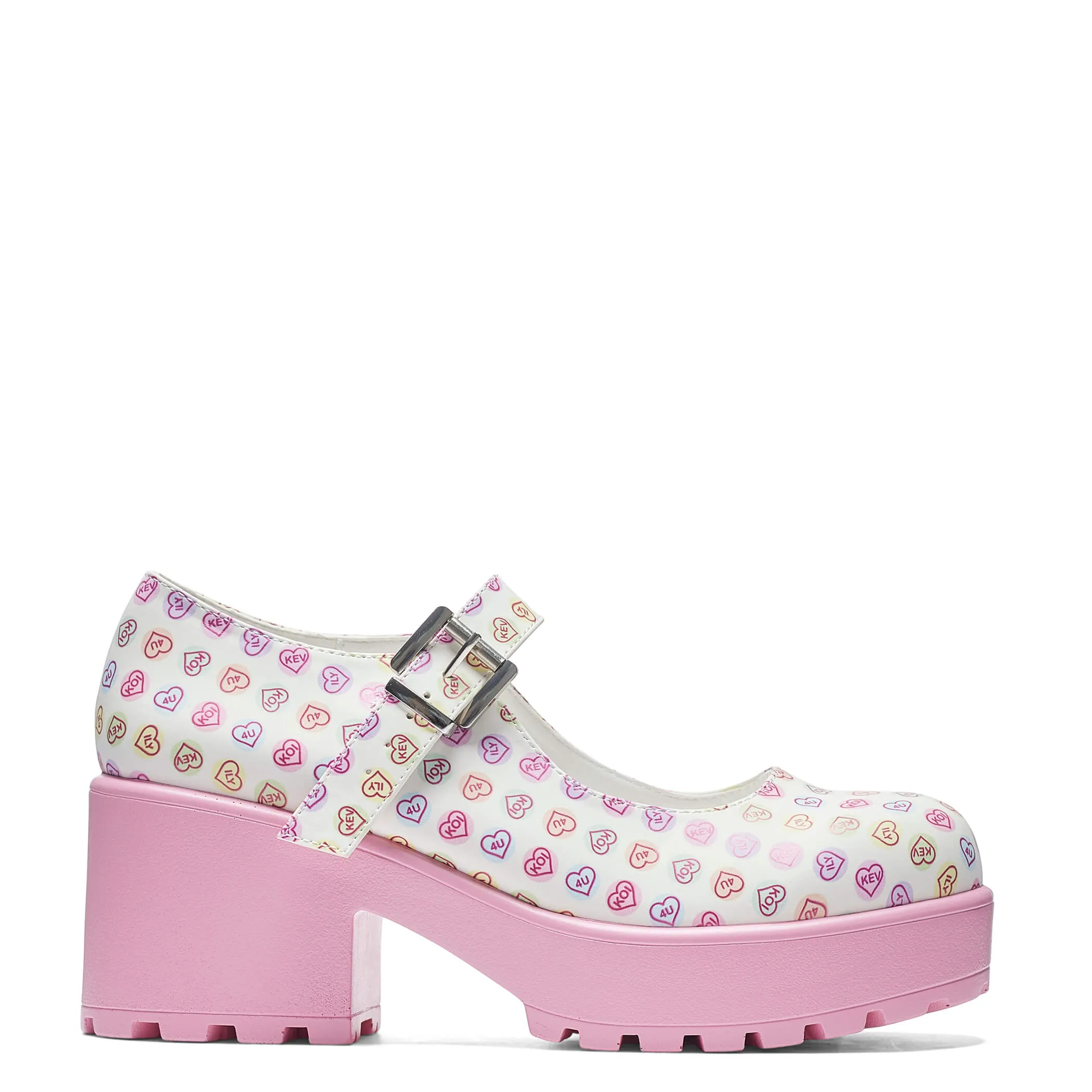 Tira Mary Janes 'Koi Love Hearts Edition' sold by Shoe Freaks