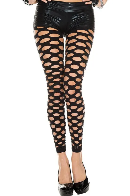Pothole Opaque Spandex Leggings sold by Shoe Freaks