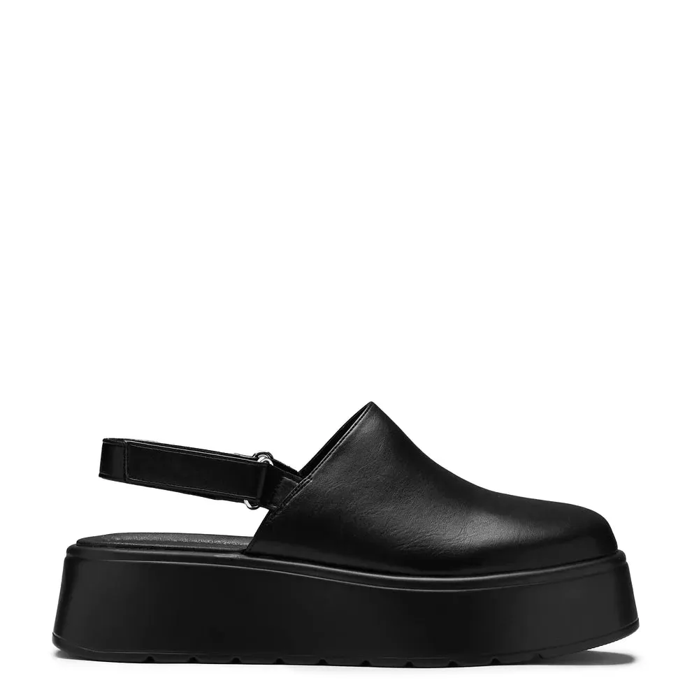 Treva Flatform Slingback Sandals - Black sold by Shoe Freaks