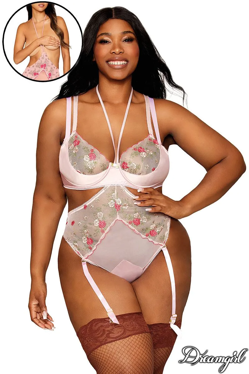 Rose Embroidery 2Pc. Teddy sold by Shoe Freaks product image thumbnail 4