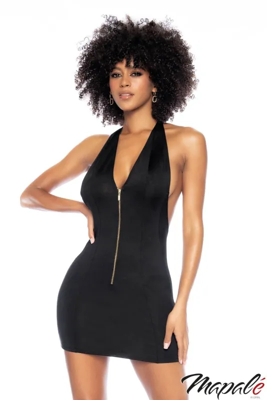 Zipper Halter Dress sold by Shoe Freaks