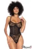 Lace Boning Teddy sold by Shoe Freaks