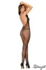 Seamless Fishnet Halter Crotchless Bodystocking sold by Shoe Freaks