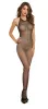 Seamless Fishnet Halter Crotchless Bodystocking sold by Shoe Freaks