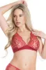 Lace Bra with Microfiber Band sold by Shoe Freaks