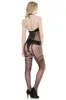 Opaque & Sheer Crotchless Body Stocking sold by Shoe Freaks
