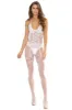 Opaque & Sheer Crotchless Body Stocking sold by Shoe Freaks
