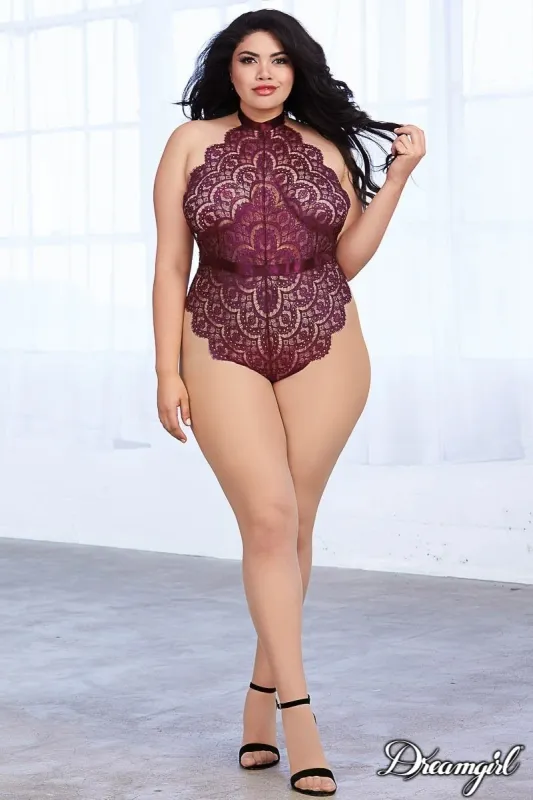 Eyelash Lace Teddy sold by Shoe Freaks