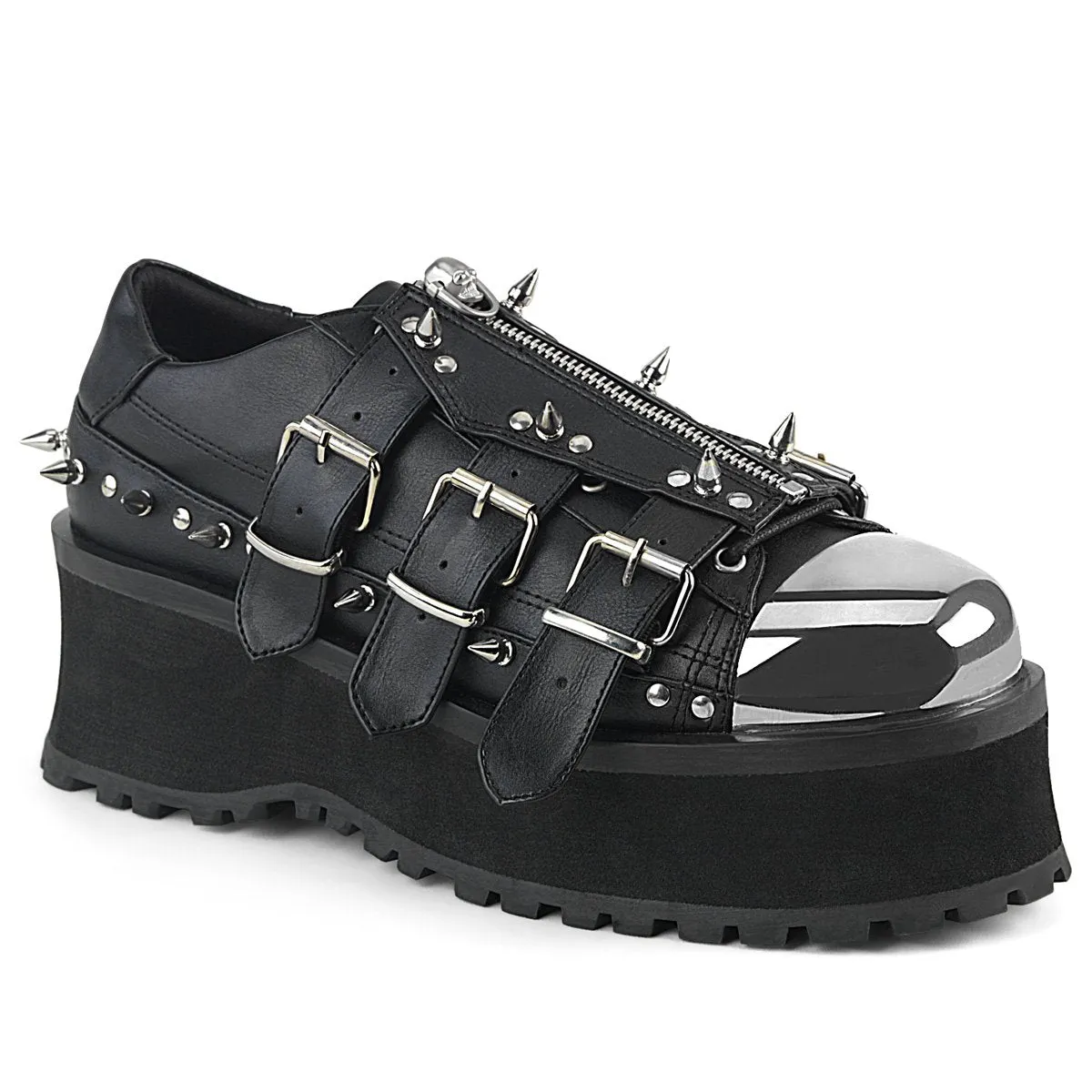 Demonia Gravedigger-03-Black-Size 8-Clearance sold by Shoe Freaks