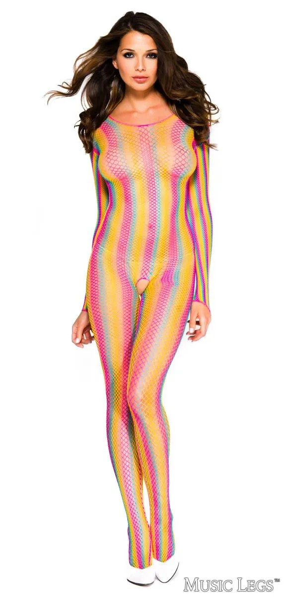 Rainbow Bodystocking sold by Shoe Freaks