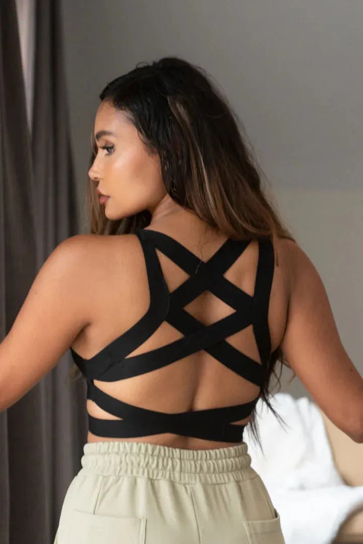 Serena Top - Strappy High Support Sports Bra sold by Shoe Freaks product image thumbnail 5