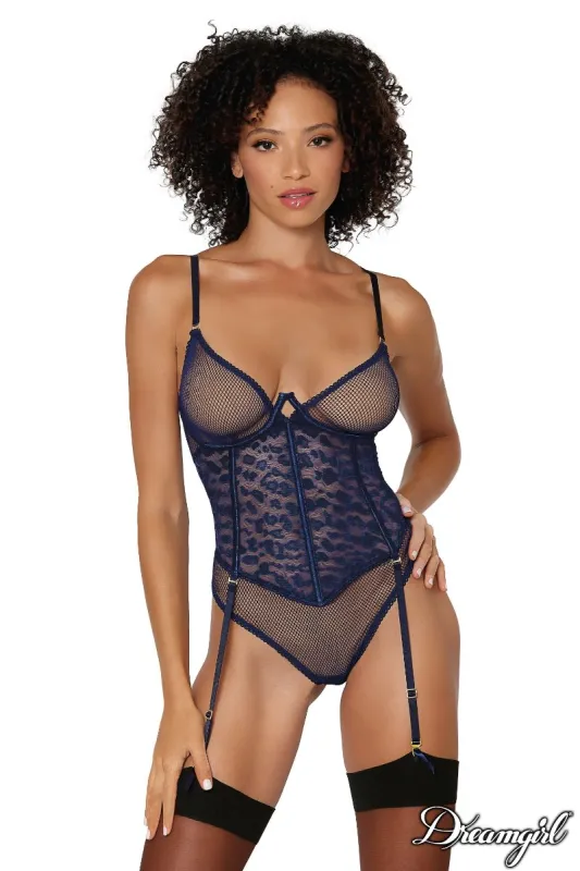 Net Leopard Garter Teddy sold by Shoe Freaks