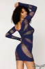 Asymmetrical Net Chemise sold by Shoe Freaks