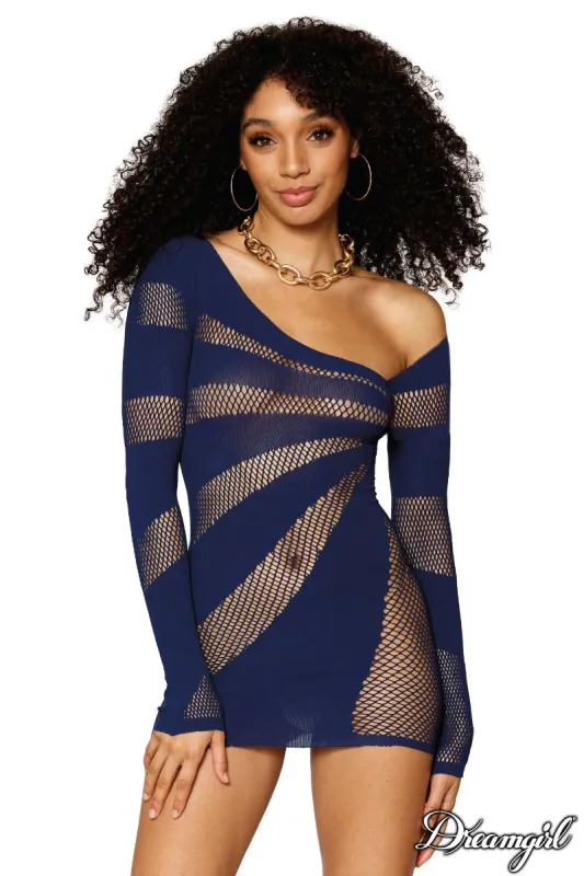 Asymmetrical Net Chemise sold by Shoe Freaks