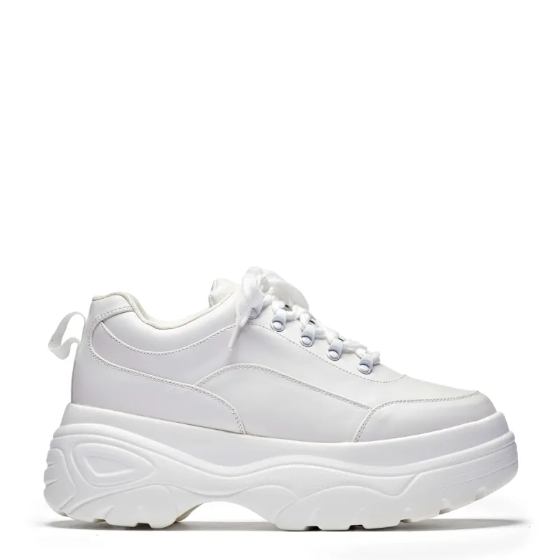 Jennie Striker White Chunky Bubble Trainers sold by Shoe Freaks
