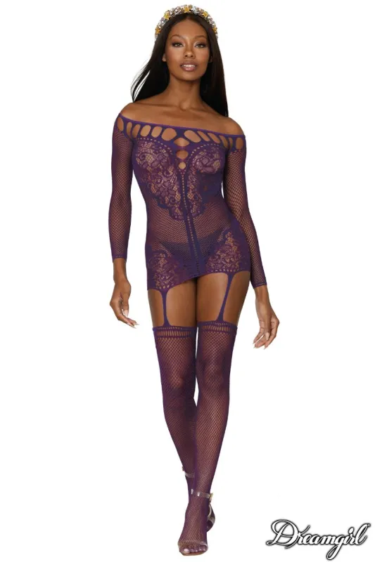 Off Shoulder Garter Dress sold by Shoe Freaks