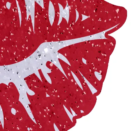 Kisses: Sparkly Red Kissing Puckered Lips Nipple Covers sold by Shoe Freaks product image thumbnail 4