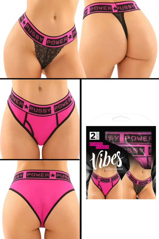 "Pussy Power" Buddy Panty Pack sold by Shoe Freaks