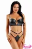 Quilted Wet Look 2Pc. Set sold by Shoe Freaks