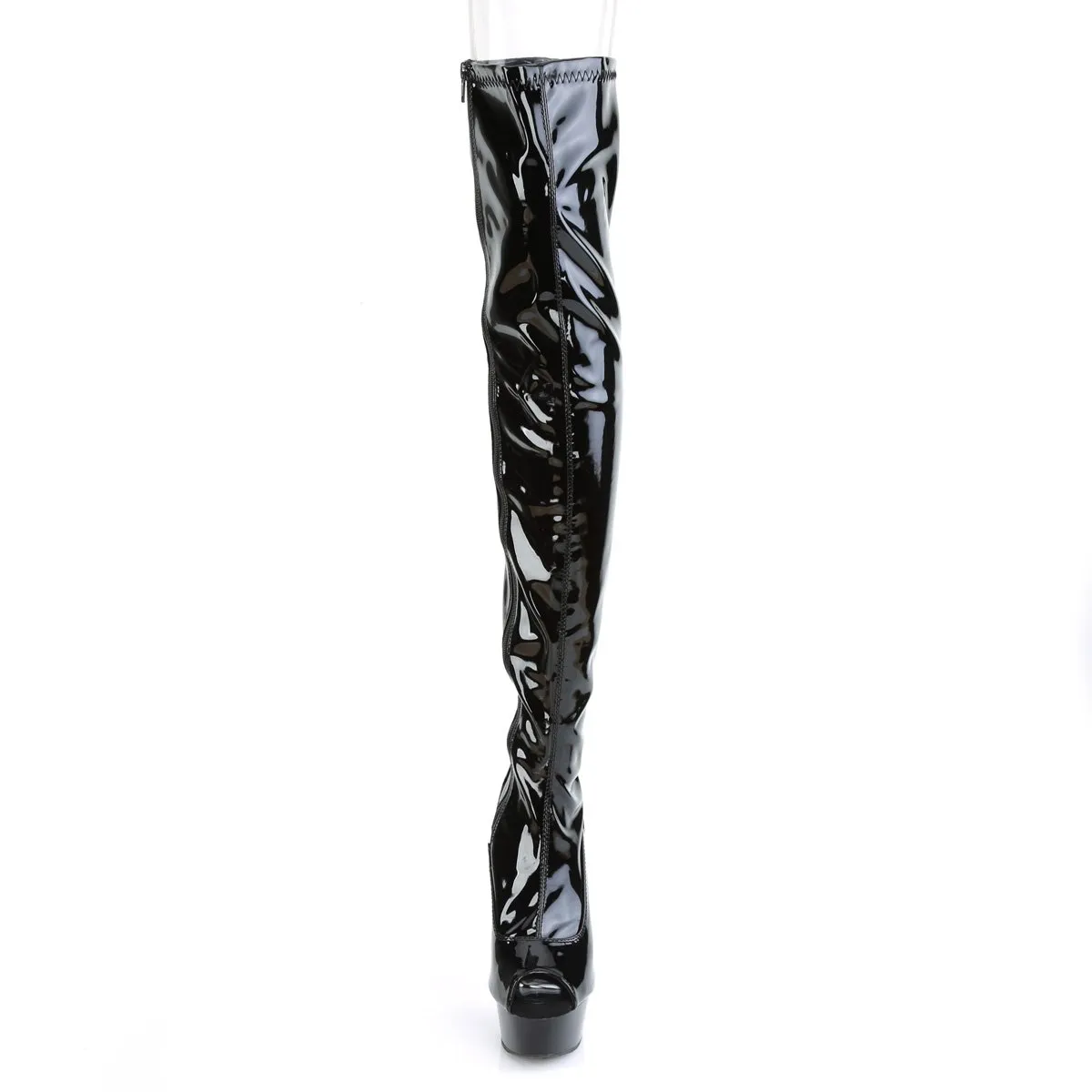 Pleaser Delight-3011 Thigh High Boots sold by Shoe Freaks product image thumbnail 2