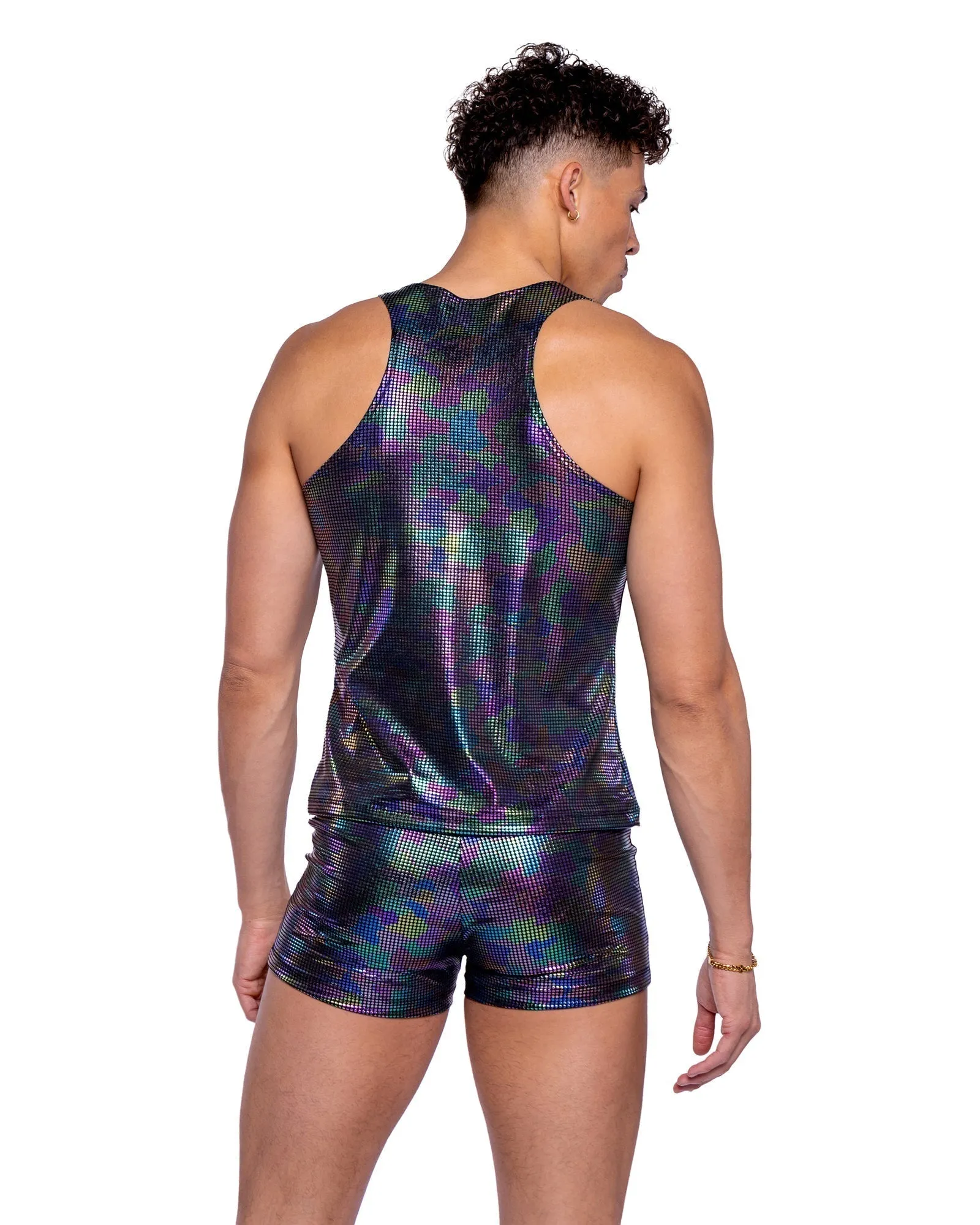 Rainbow Shimmer Camouflage Shorts sold by Shoe Freaks product image thumbnail 2