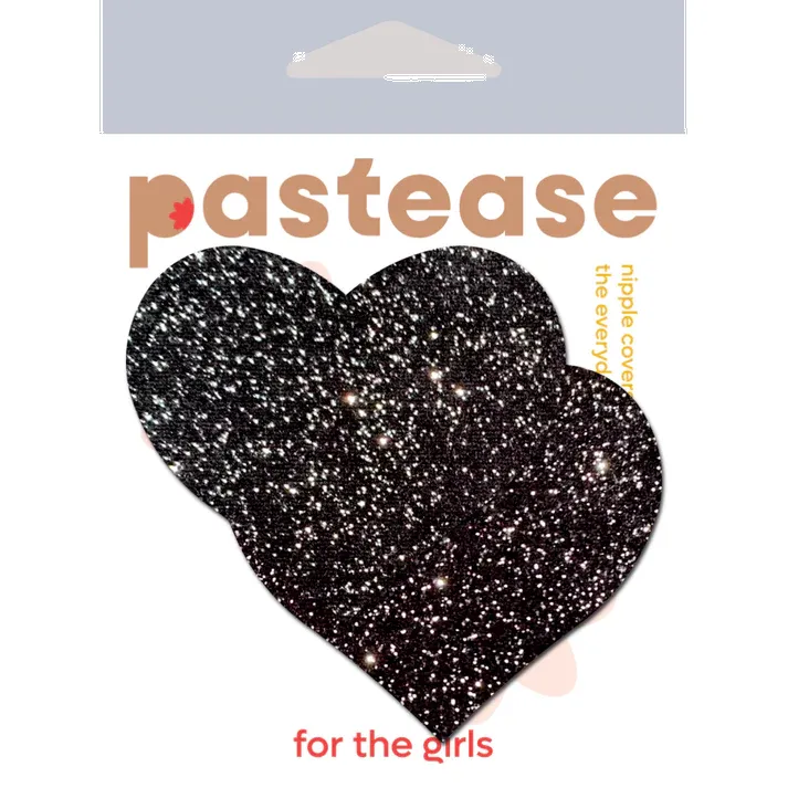 Love: Sparkle Black Heart Nipple Pasties sold by Shoe Freaks product image thumbnail 3