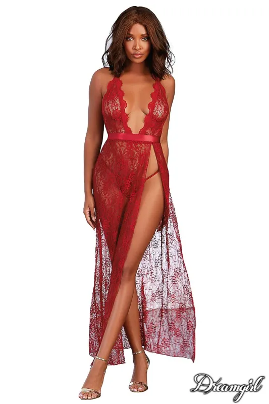 Lace Halter Gown sold by Shoe Freaks