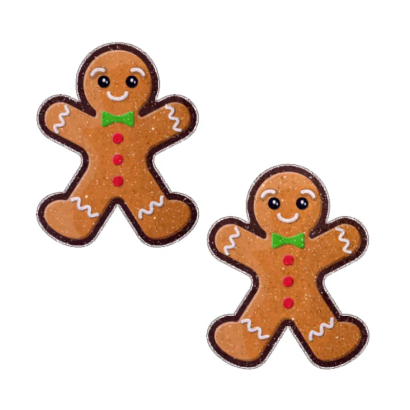Gingerbread Man Woman Christmas Nipple Pasties sold by Shoe Freaks