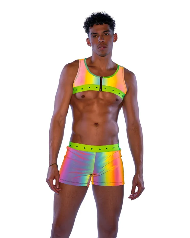 Reflective Shorts with Stud Details sold by Shoe Freaks