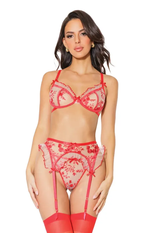 Bra, Garterbelt & G-String sold by Shoe Freaks