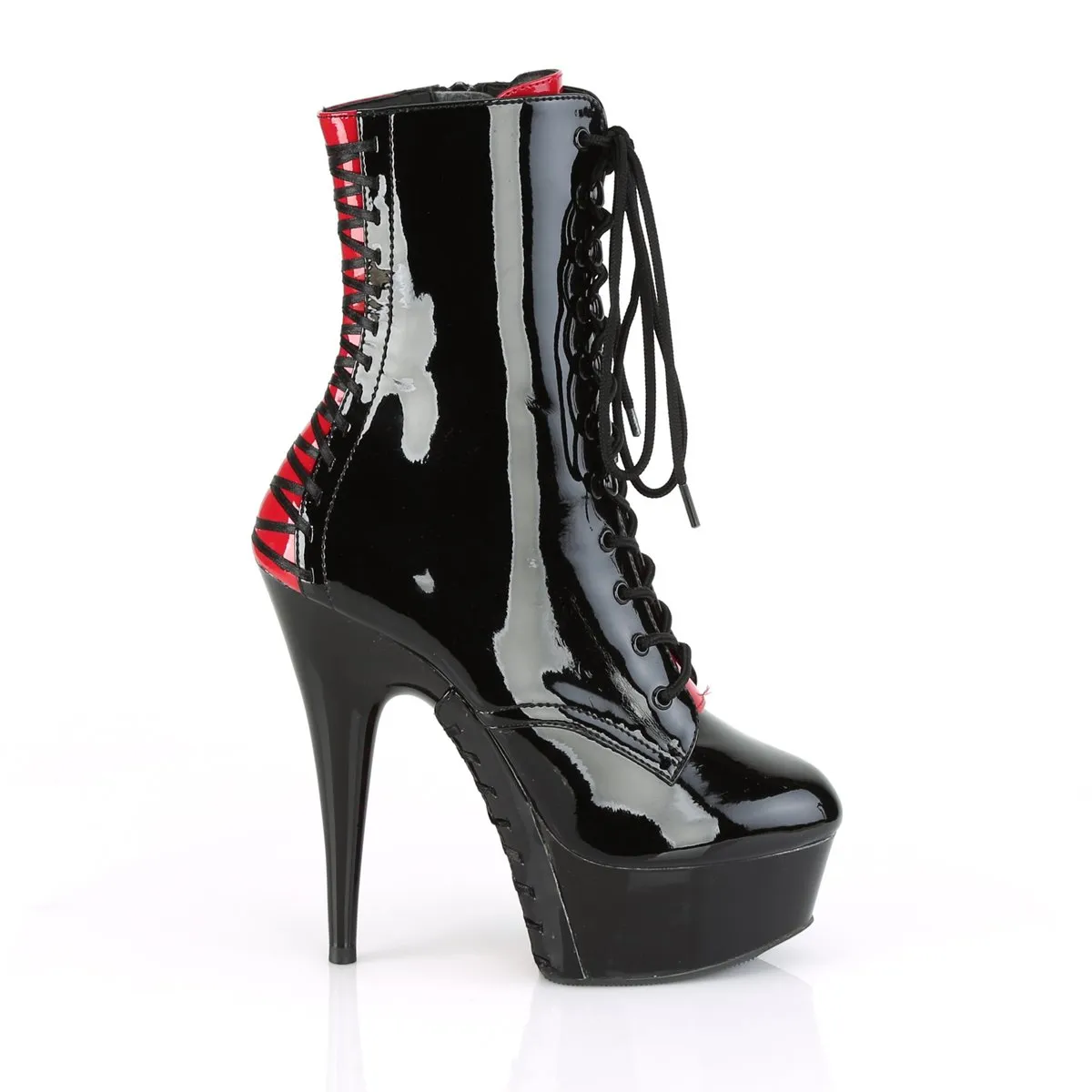 Pleaser Delight-1020FH-Black-Red-Size 7-Clearance sold by Shoe Freaks product image thumbnail 5