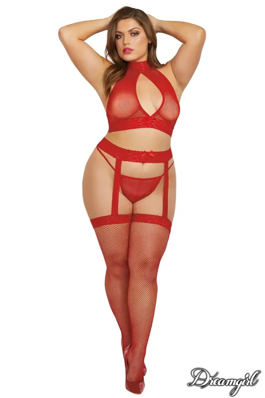 3PC Bodystocking Set sold by Shoe Freaks