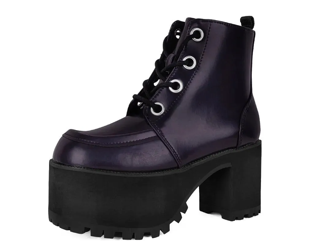 TUK-A3231L Purple Rub-Off Ankle Nosebleed Boot sold by Shoe Freaks